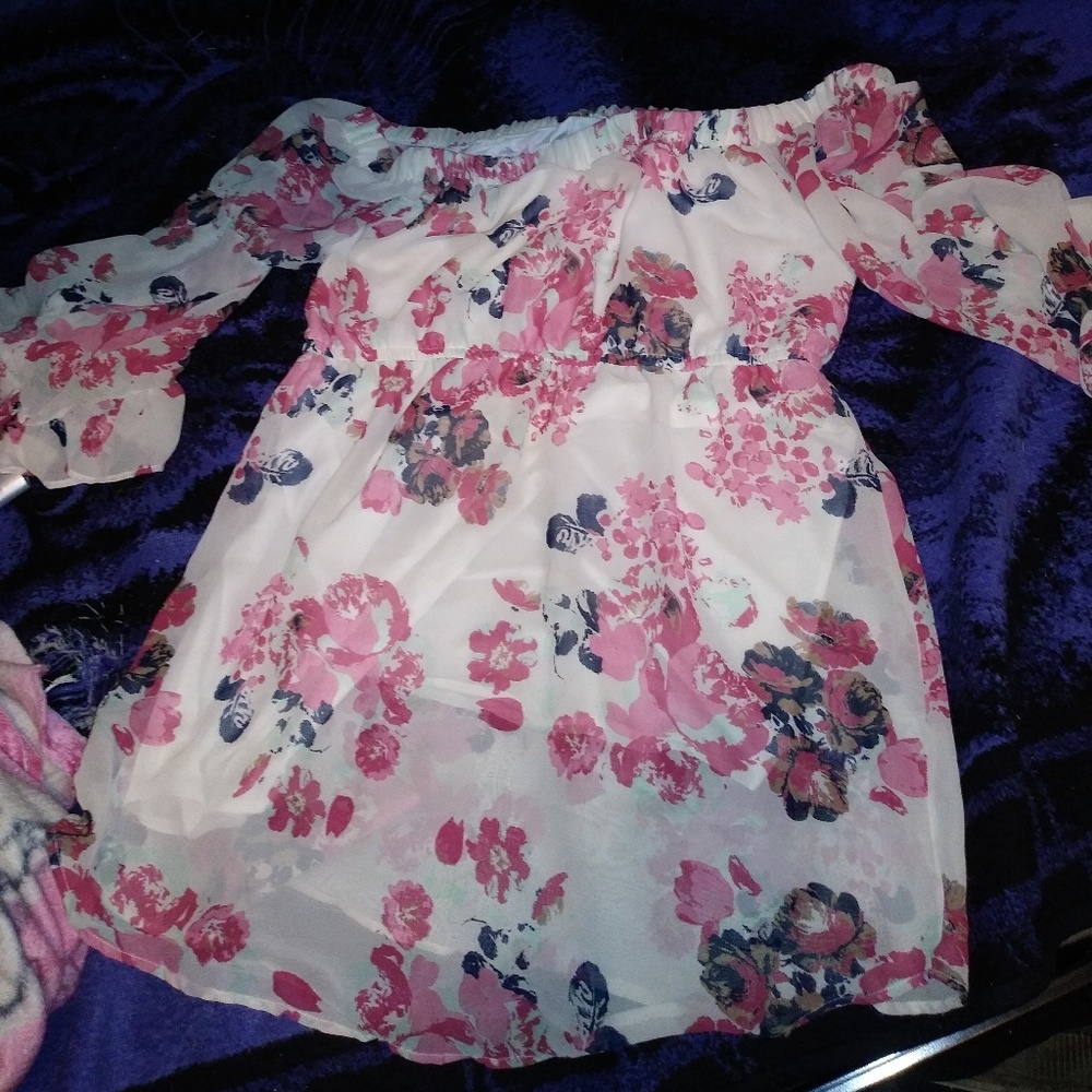 Off the shoulder plus size dress